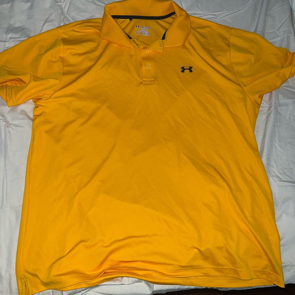 Under Armour Men's Bright Yellow Polo